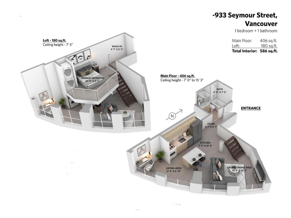 Rare Find Loft With Full Kitchen At Heart Of Downtown Apartment แวนคูเวอร์ ภายนอก รูปภาพ